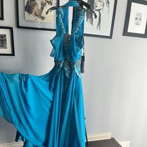 Blue Maxi Dress size S/M